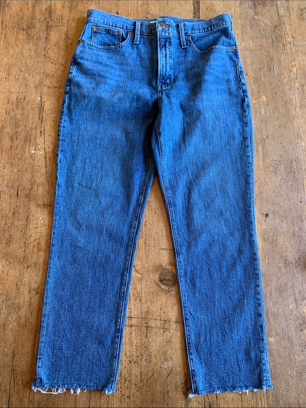 Madewell Women's The Perfect Vintage Blue Straight-Leg Jeans
